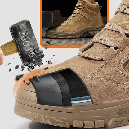 🎅 Zapatos de Seguridad Invernales para Hombre – ¡Con punta de acero y antideslizantes!