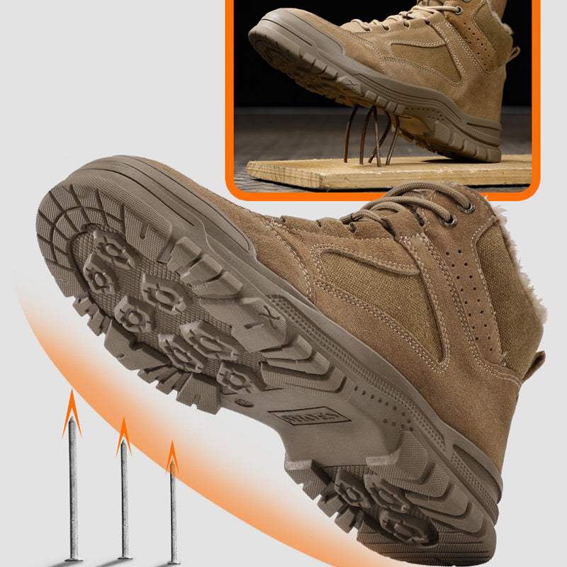 🎅 Zapatos de Seguridad Invernales para Hombre – ¡Con punta de acero y antideslizantes!
