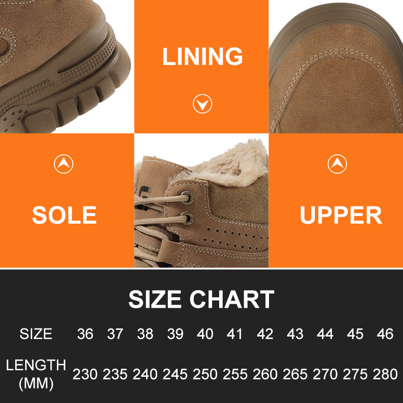 🎅 Zapatos de Seguridad Invernales para Hombre – ¡Con punta de acero y antideslizantes!