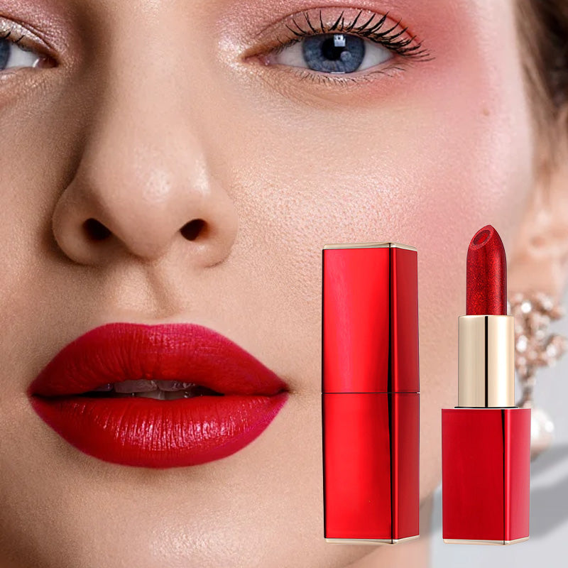 🔥Oferta flash de Navidad: ¡50 % de descuento!⚡Pintalabios hidratante con purpurina que cambia de color.