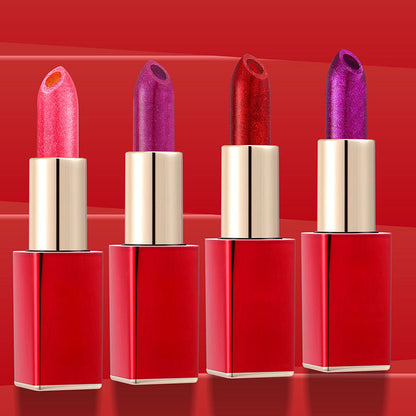 🔥Oferta flash de Navidad: ¡50 % de descuento!⚡Pintalabios hidratante con purpurina que cambia de color.
