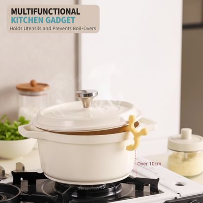 🎄Estante multifuncional de silicona para espátulas y asas de ollas🎄