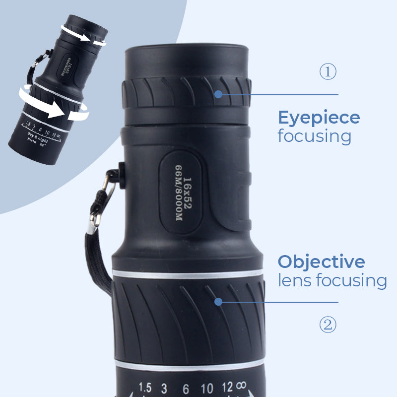 🔥¡50 % de descuento hasta agotar existencias!🎉Telescopio monocular portátil con gran aumento👁️