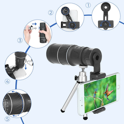 🔥¡50 % de descuento hasta agotar existencias!🎉Telescopio monocular portátil con gran aumento👁️