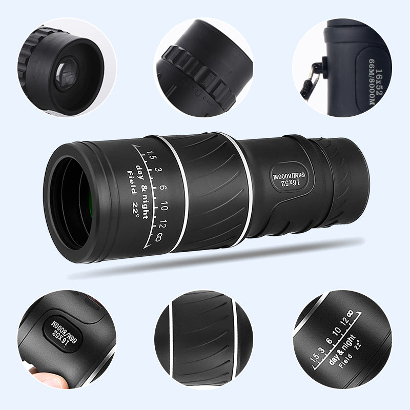 🔥¡50 % de descuento hasta agotar existencias!🎉Telescopio monocular portátil con gran aumento👁️
