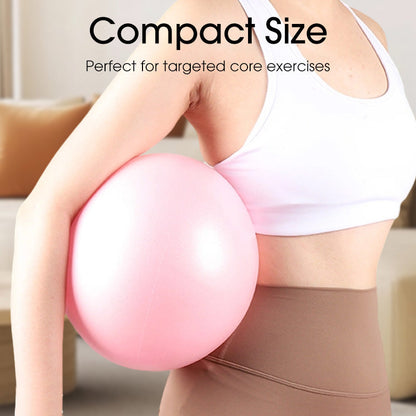 🔥 ¡50% DE DESCUENTO! 🏋️‍♀️✨ Pelota de Pilates Antiexplosión de 9” con Bomba Incluida Compacta, resistente y perfecta para entrenar en casa o llevar a cualquier lugar 💪👜 Ideal para tonificar, fortalecer y mejorar tu equilibrio.