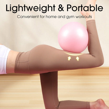 🔥 ¡50% DE DESCUENTO! 🏋️‍♀️✨ Pelota de Pilates Antiexplosión de 9” con Bomba Incluida Compacta, resistente y perfecta para entrenar en casa o llevar a cualquier lugar 💪👜 Ideal para tonificar, fortalecer y mejorar tu equilibrio.