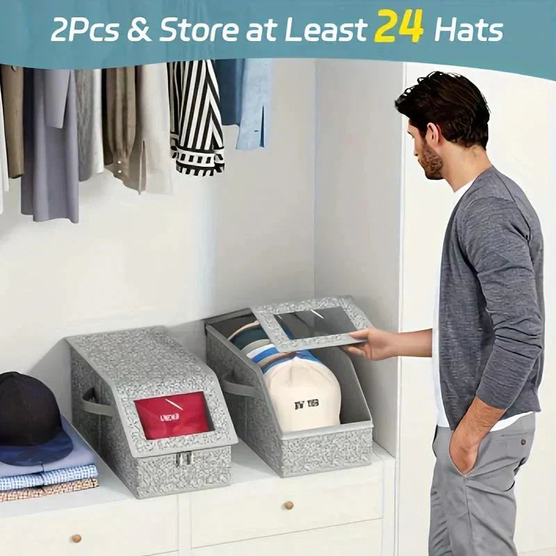 🔥Cajas apilables para gorras de béisbol