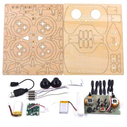 ✈️Kit de bricolaje para niños para construir un dron de madera 🎁💥Envío gratuito🚀