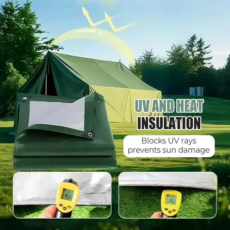 🔥 Tela Lona Impermeable Doble Recubrimiento 🌧️🌞 ¡Protege tus pertenencias de la lluvia y el sol! 💪✨
