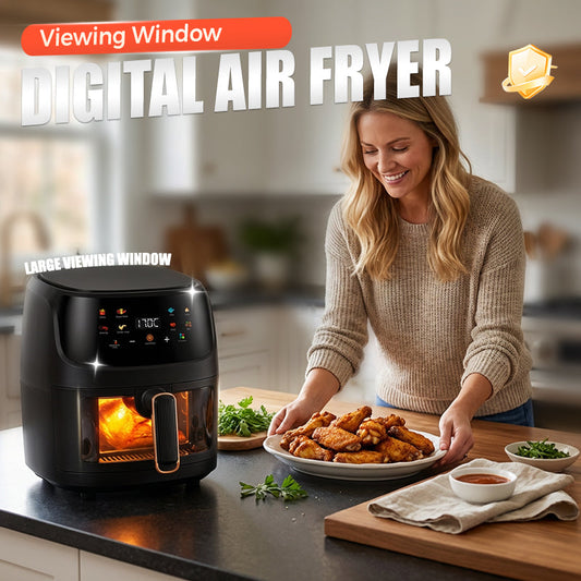 🔥 🔥 Freidora digital con ventana de visualización