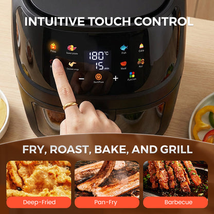 🔥 🔥 Freidora digital con ventana de visualización