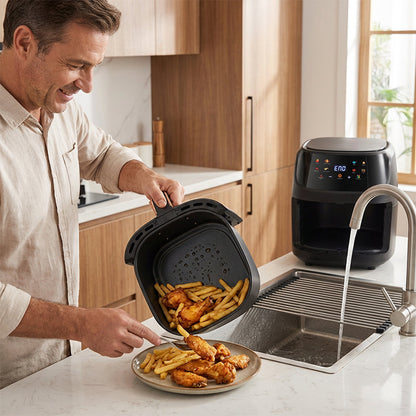 🔥 🔥 Freidora digital con ventana de visualización