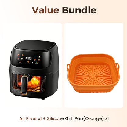 🔥 🔥 Freidora digital con ventana de visualización