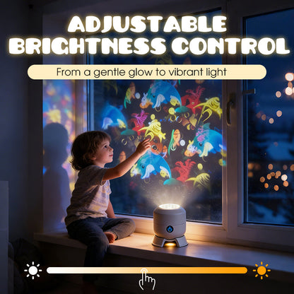 💡Luz LED giratoria dinámica para proyector🌙☀️