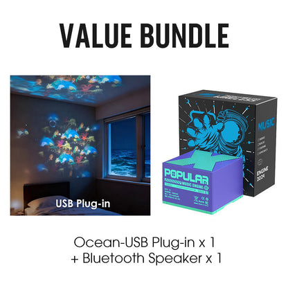 💡Luz LED giratoria dinámica para proyector🌙☀️