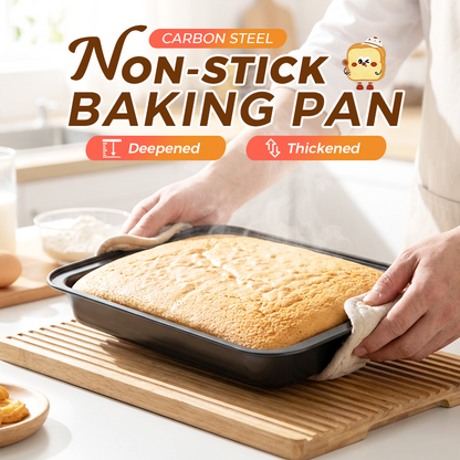 🍰 ¡50 % DE DESCUENTO! 🎂 Molde para hornear antiadherente de acero al carbono: distribución uniforme del calor, duradero y fácil de limpiar 🧁