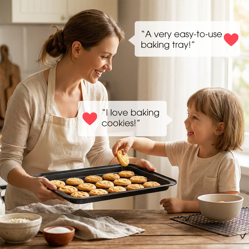🍰 ¡50 % DE DESCUENTO! 🎂 Molde para hornear antiadherente de acero al carbono: distribución uniforme del calor, duradero y fácil de limpiar 🧁
