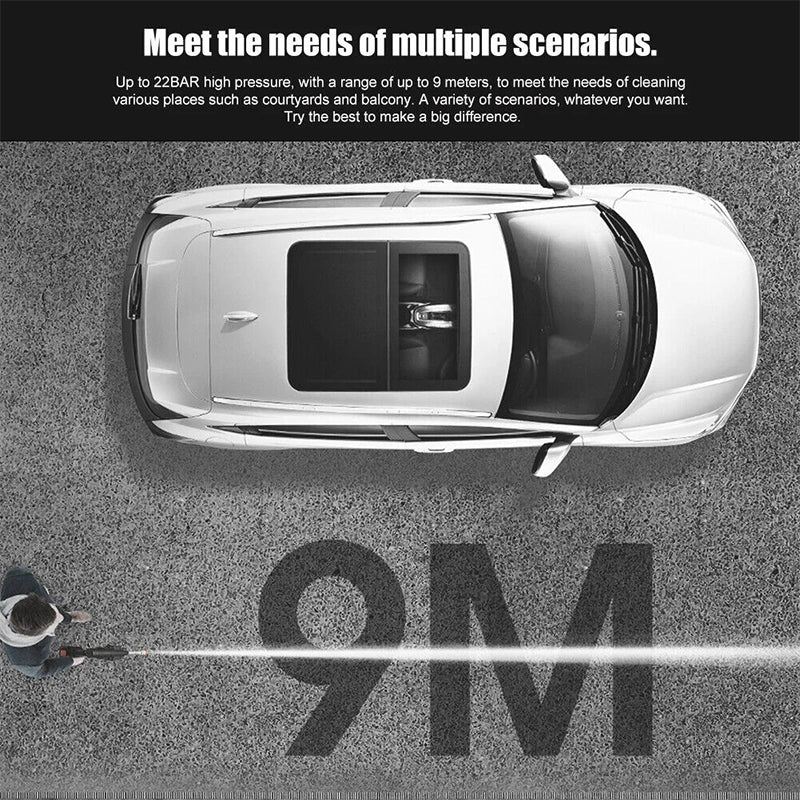 🚗 Pistola de agua a presión portátil e inalámbrica⚡
