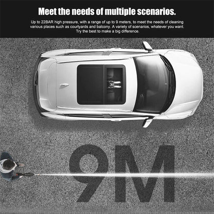 🚗 Pistola de agua a presión portátil e inalámbrica⚡