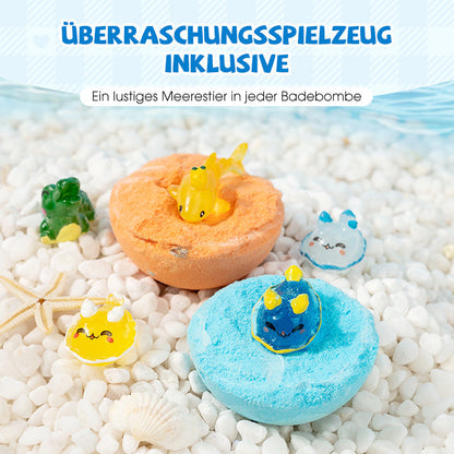 💎 ¡50 % DE DESCUENTO EN EL SET DE BOMBAS DE BAÑO CON SORPRESA! 💎 12 juguetes de animales marinos, cuidado suave y diversión aromática para los niños 🛁