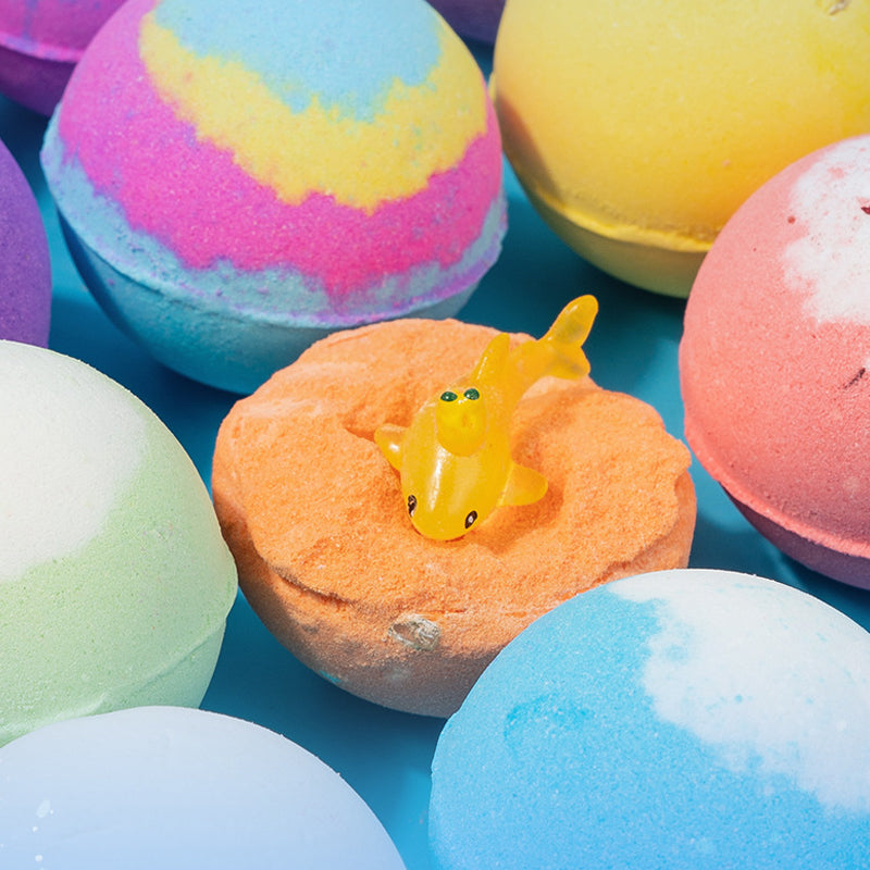💎 ¡50 % DE DESCUENTO EN EL SET DE BOMBAS DE BAÑO CON SORPRESA! 💎 12 juguetes de animales marinos, cuidado suave y diversión aromática para los niños 🛁