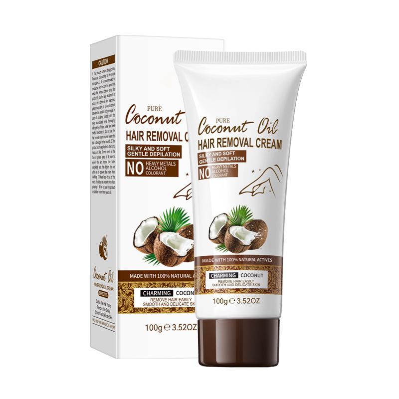 🥥Crema depilatoria con aceite de coco para una piel suave