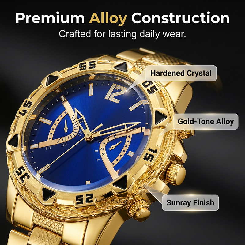 ⌚Reloj clásico de cuarzo para hombre, de metal