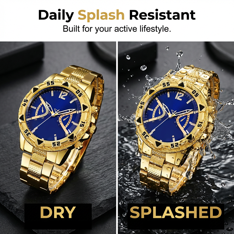 ⌚Reloj clásico de cuarzo para hombre, de metal
