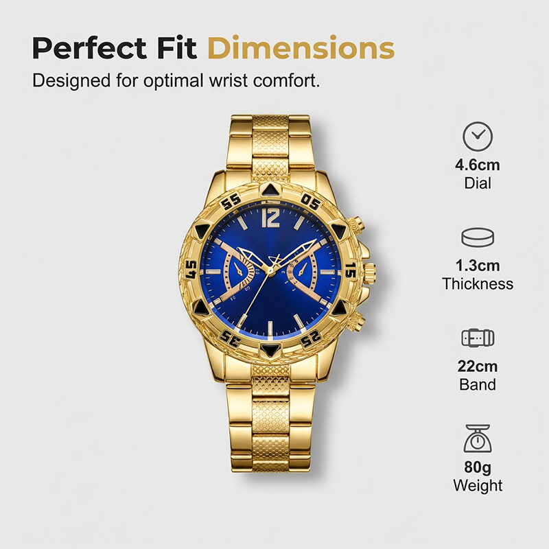 ⌚Reloj clásico de cuarzo para hombre, de metal