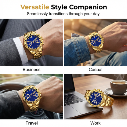 ⌚Reloj clásico de cuarzo para hombre, de metal