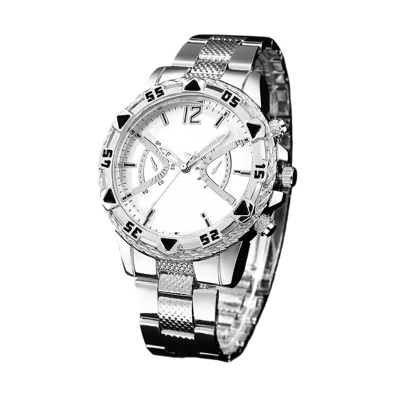 ⌚Reloj clásico de cuarzo para hombre, de metal