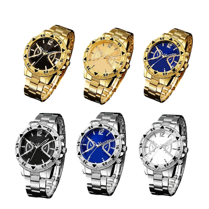 ⌚Reloj clásico de cuarzo para hombre, de metal