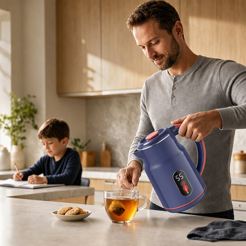 🎁 NYHEDER 2026 – 50% RABAT! 💥 ☕ Intelligent elektrisk kedel – 3 L, hurtig kogning med temperaturdisplay og varmefunktion ✨
