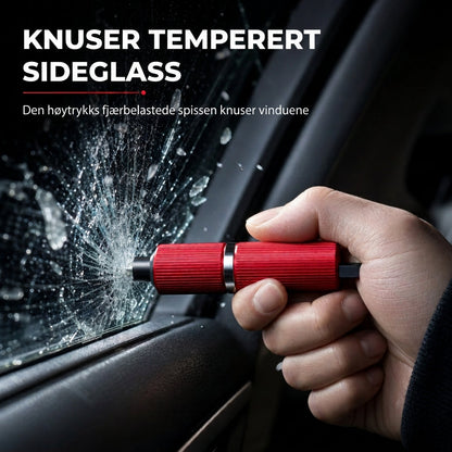 Bærbar sikkerhedsmini-hammer til biler og til at knuse ruder