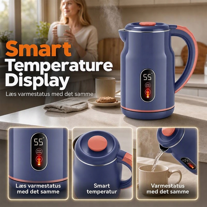 🎁 NYHEDER 2026 – 50% RABAT! 💥 ☕ Intelligent elektrisk kedel – 3 L, hurtig kogning med temperaturdisplay og varmefunktion ✨
