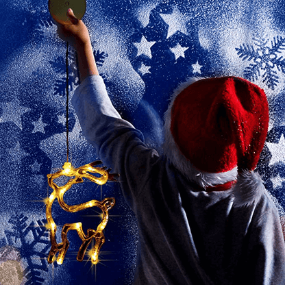 Dekorativt lys med juletema