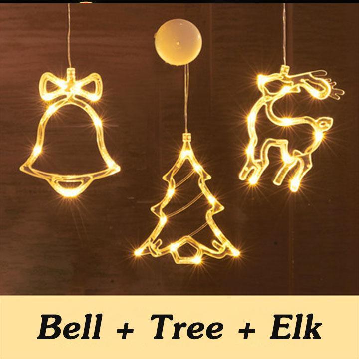 Dekorativt lys med juletema