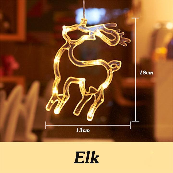 Dekorativt lys med juletema