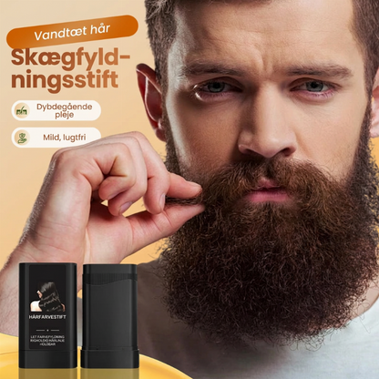 Vandtæt Hår- og Skædpenn – Øjeblikkelig Dækning af Gråt Hår, med Kæppapplikator – Vandtæt og Langtidsholdbar – 20g – Sort, Mørkebrun eller Brun! 💇‍♂️✨