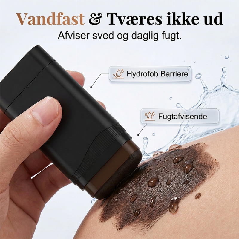 Vandtæt Hår- og Skædpenn – Øjeblikkelig Dækning af Gråt Hår, med Kæppapplikator – Vandtæt og Langtidsholdbar – 20g – Sort, Mørkebrun eller Brun! 💇‍♂️✨