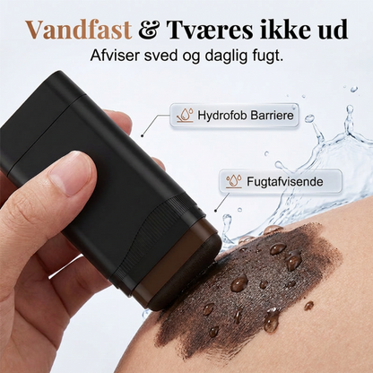 Vandtæt Hår- og Skædpenn – Øjeblikkelig Dækning af Gråt Hår, med Kæppapplikator – Vandtæt og Langtidsholdbar – 20g – Sort, Mørkebrun eller Brun! 💇‍♂️✨