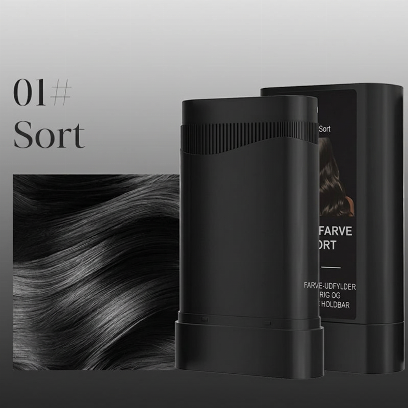 Vandtæt Hår- og Skædpenn – Øjeblikkelig Dækning af Gråt Hår, med Kæppapplikator – Vandtæt og Langtidsholdbar – 20g – Sort, Mørkebrun eller Brun! 💇‍♂️✨