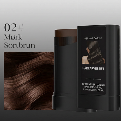 Vandtæt Hår- og Skædpenn – Øjeblikkelig Dækning af Gråt Hår, med Kæppapplikator – Vandtæt og Langtidsholdbar – 20g – Sort, Mørkebrun eller Brun! 💇‍♂️✨