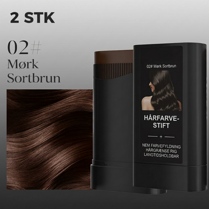Vandtæt Hår- og Skædpenn – Øjeblikkelig Dækning af Gråt Hår, med Kæppapplikator – Vandtæt og Langtidsholdbar – 20g – Sort, Mørkebrun eller Brun! 💇‍♂️✨