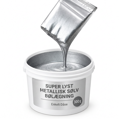 🎨 Vandbaseret sølvfarvet metallic-maling til renovering af metal